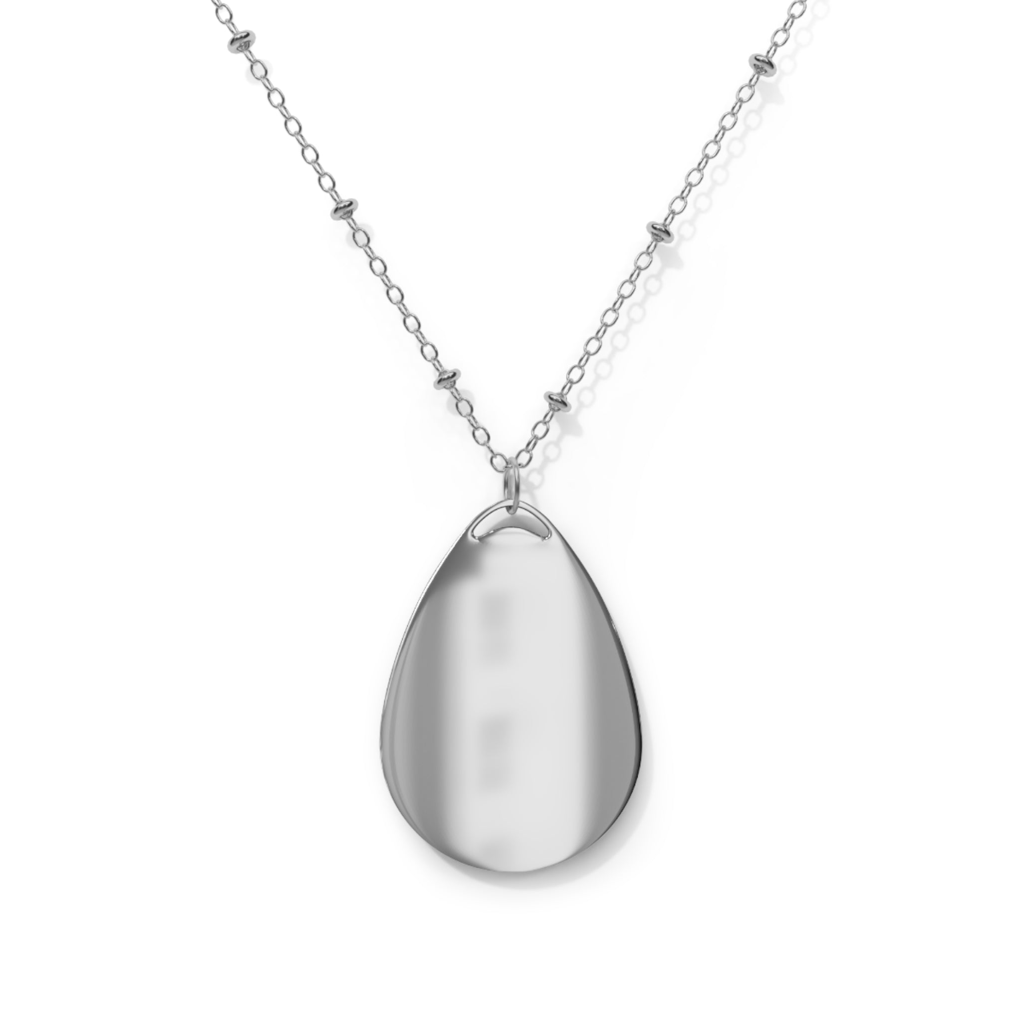 Pink Adventure Ted Oval Necklace