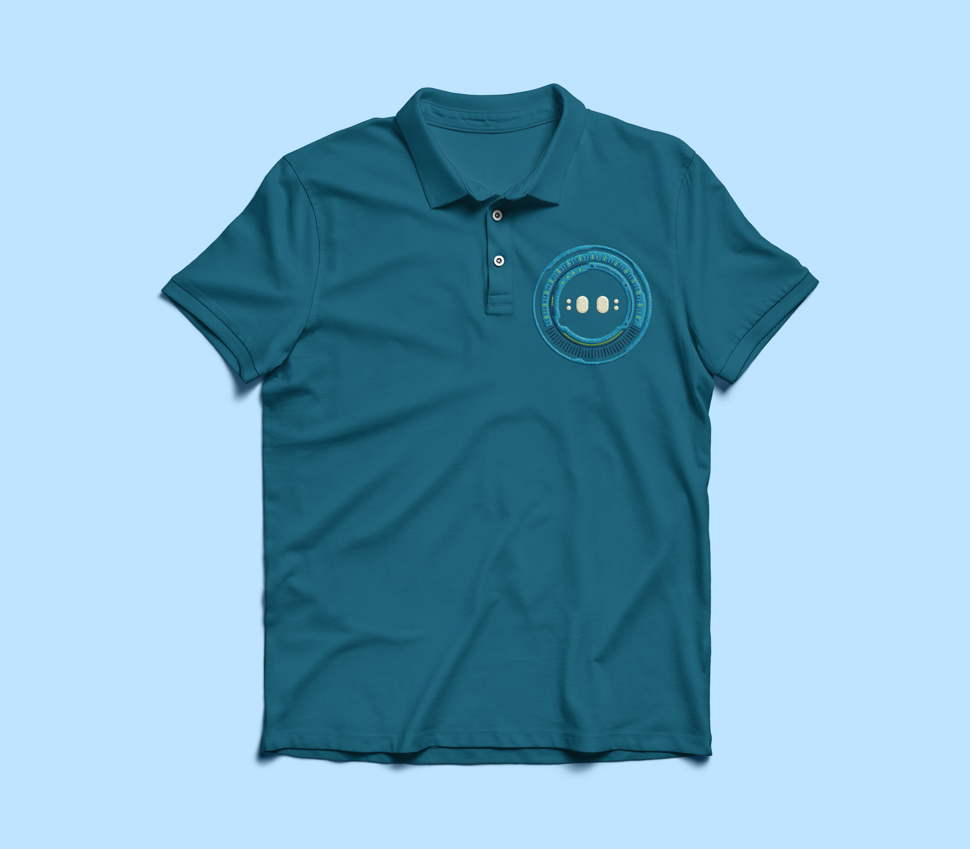 ANNI Teal Polo Shirt
