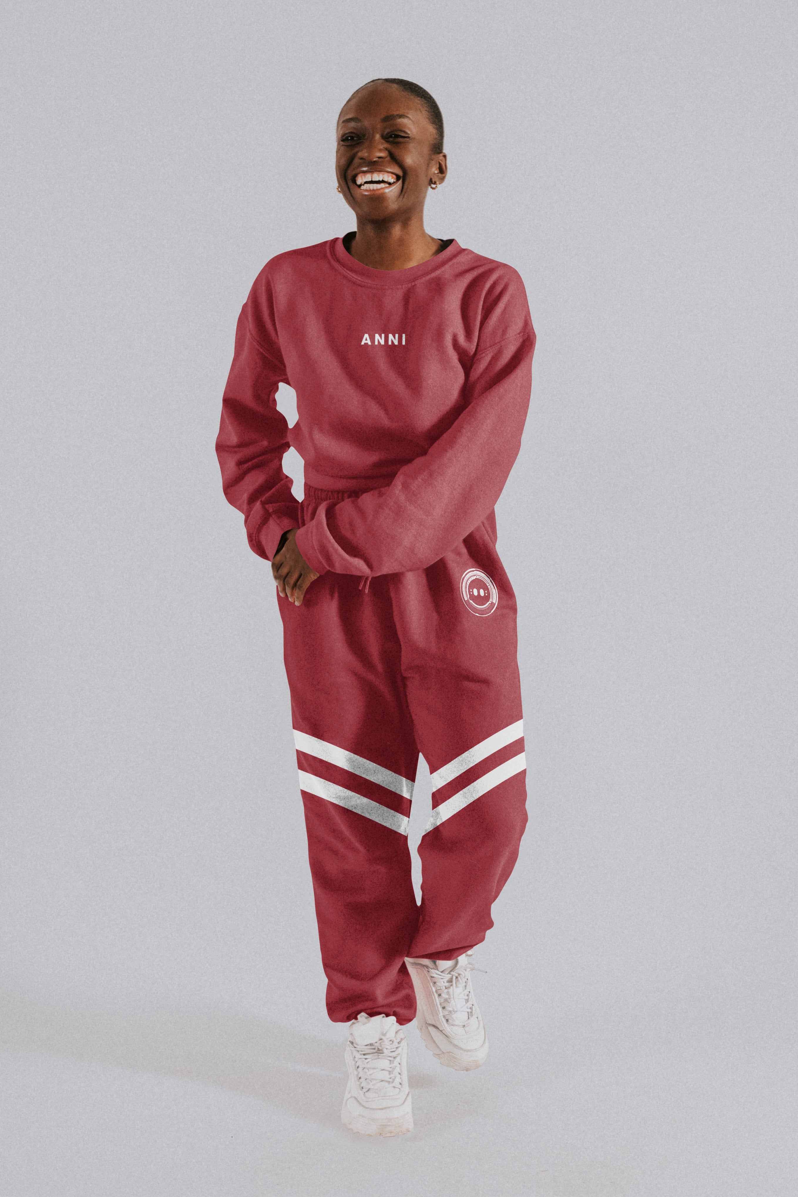 ANNI Dusty Red Jogger Set