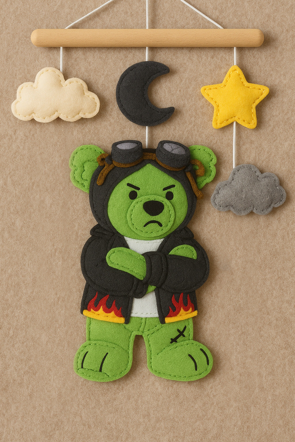 Misadventure Fred Baby Felt Mobile