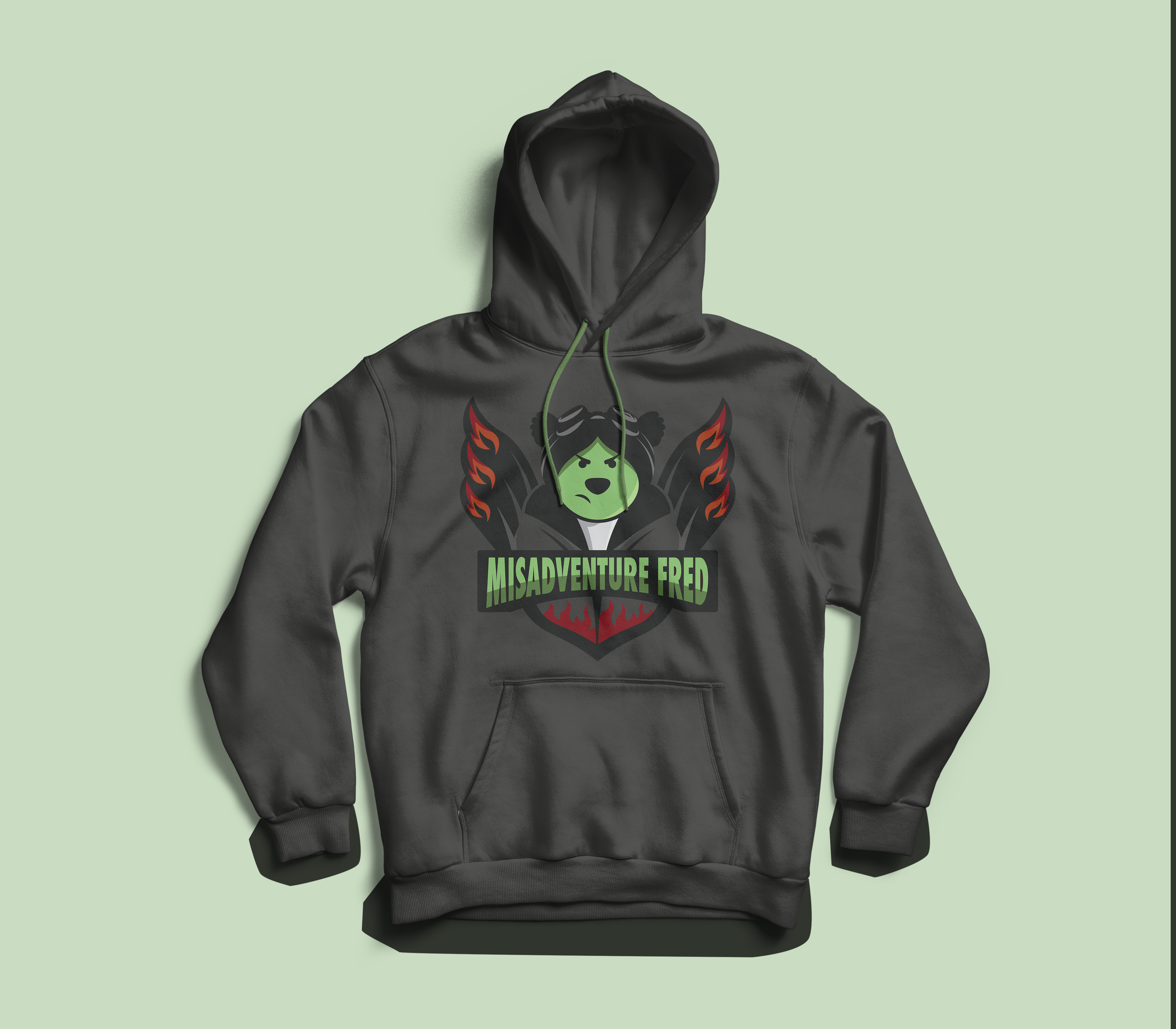 Misadventure Fred Dark Gray Emblem Hoodie