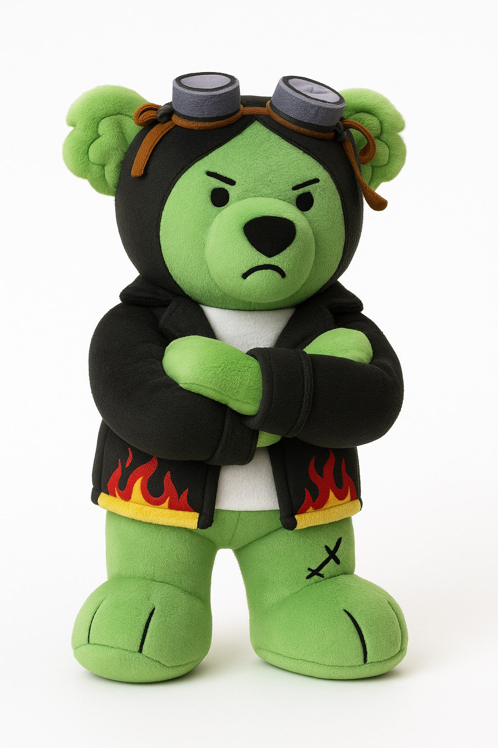 Green bear, misadventure fred plushy
