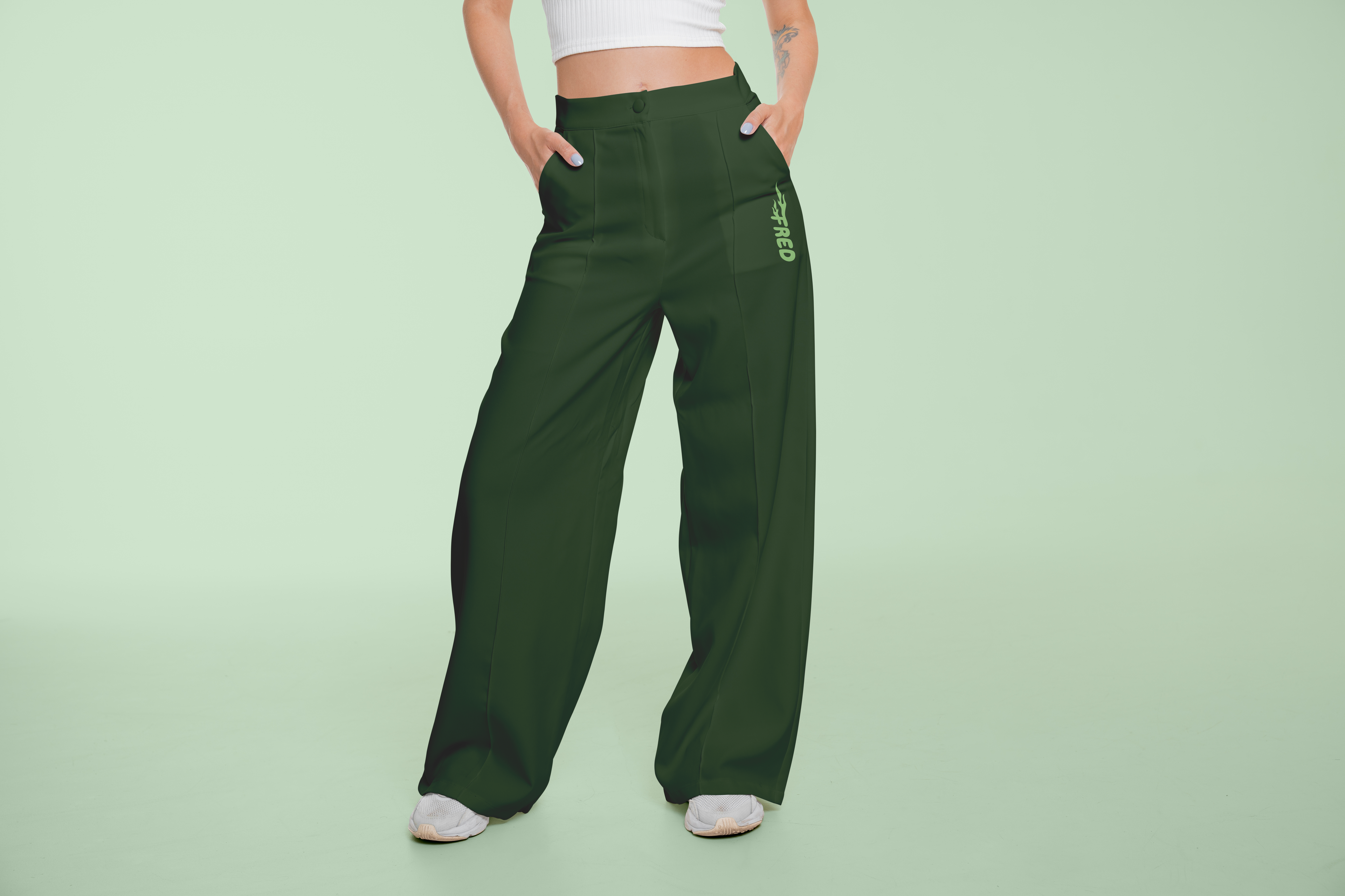 Misadventure Fred Green Wide-Leg Slacks