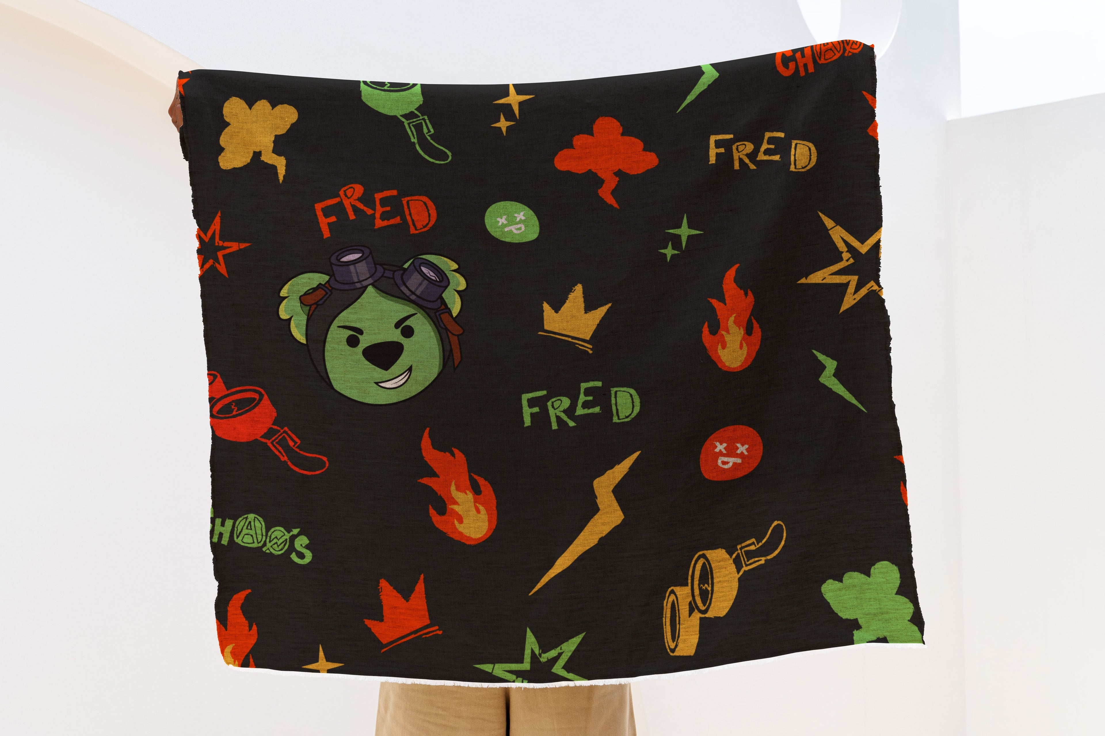 Misadventure Fred Mayhem Throw Blanket