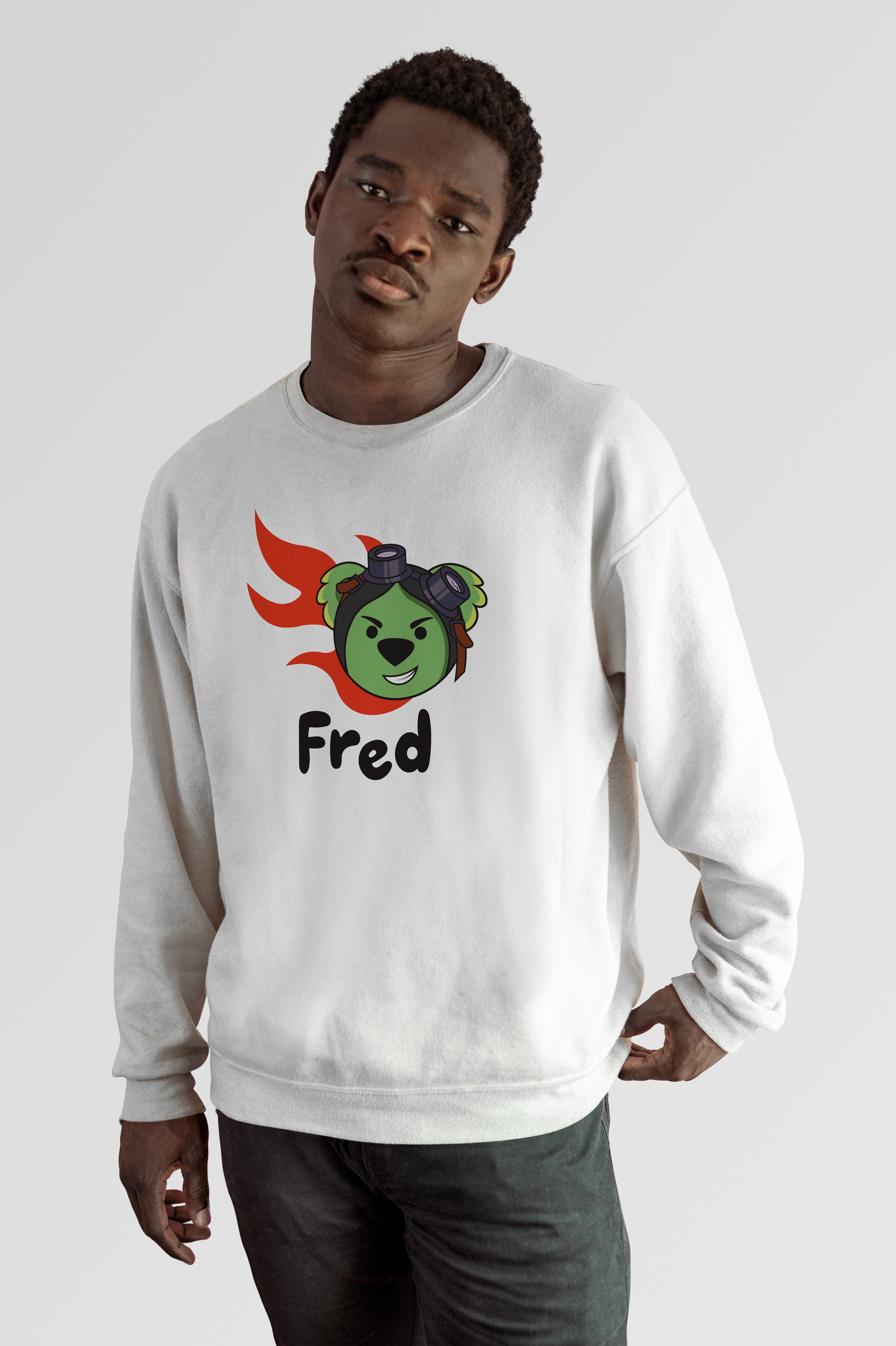 Misadventure Fred White Icon Sweatshirt