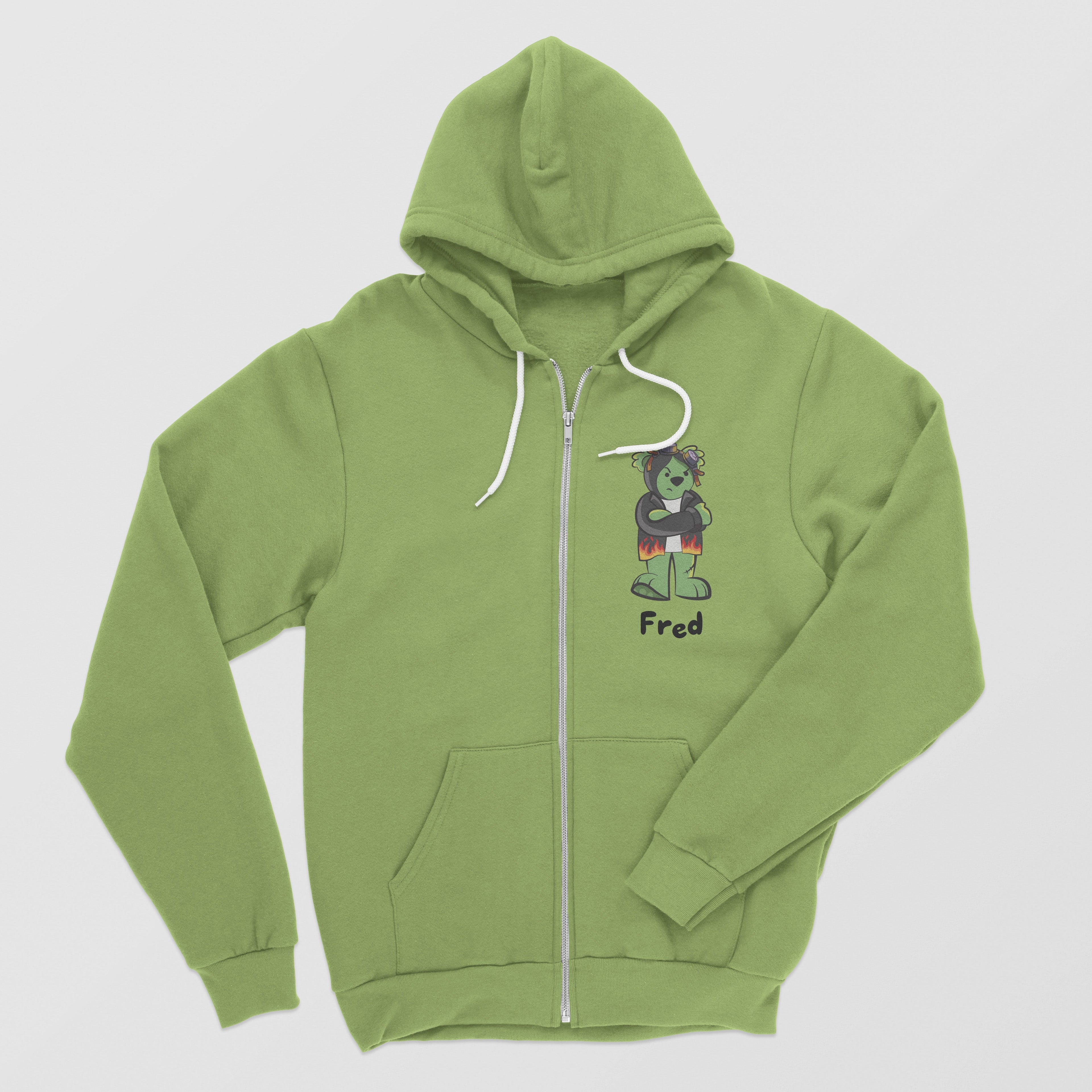 Misadventure Fred Green Rebel Zip Hoodie