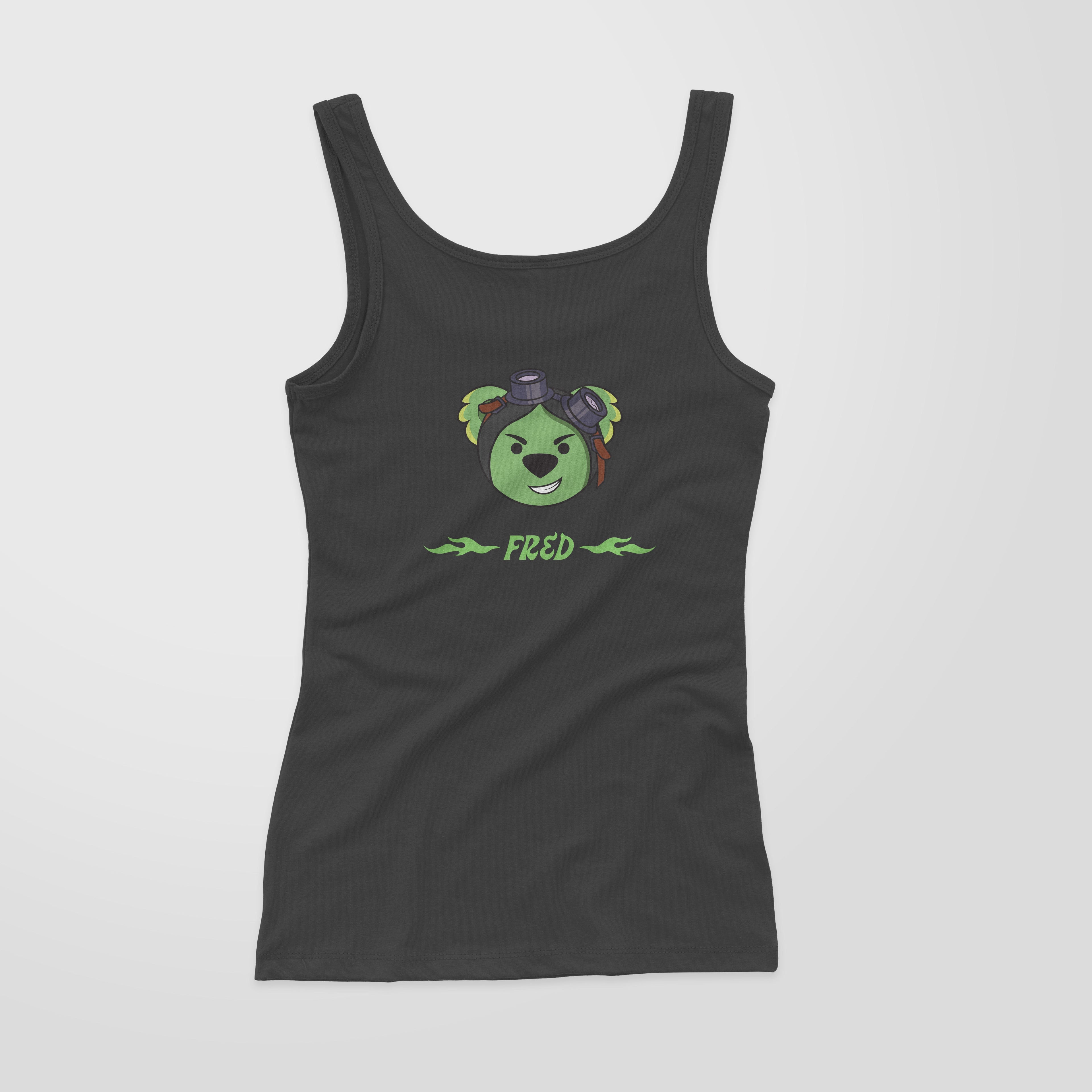 Misadventure Fred Black Flame Tank Top