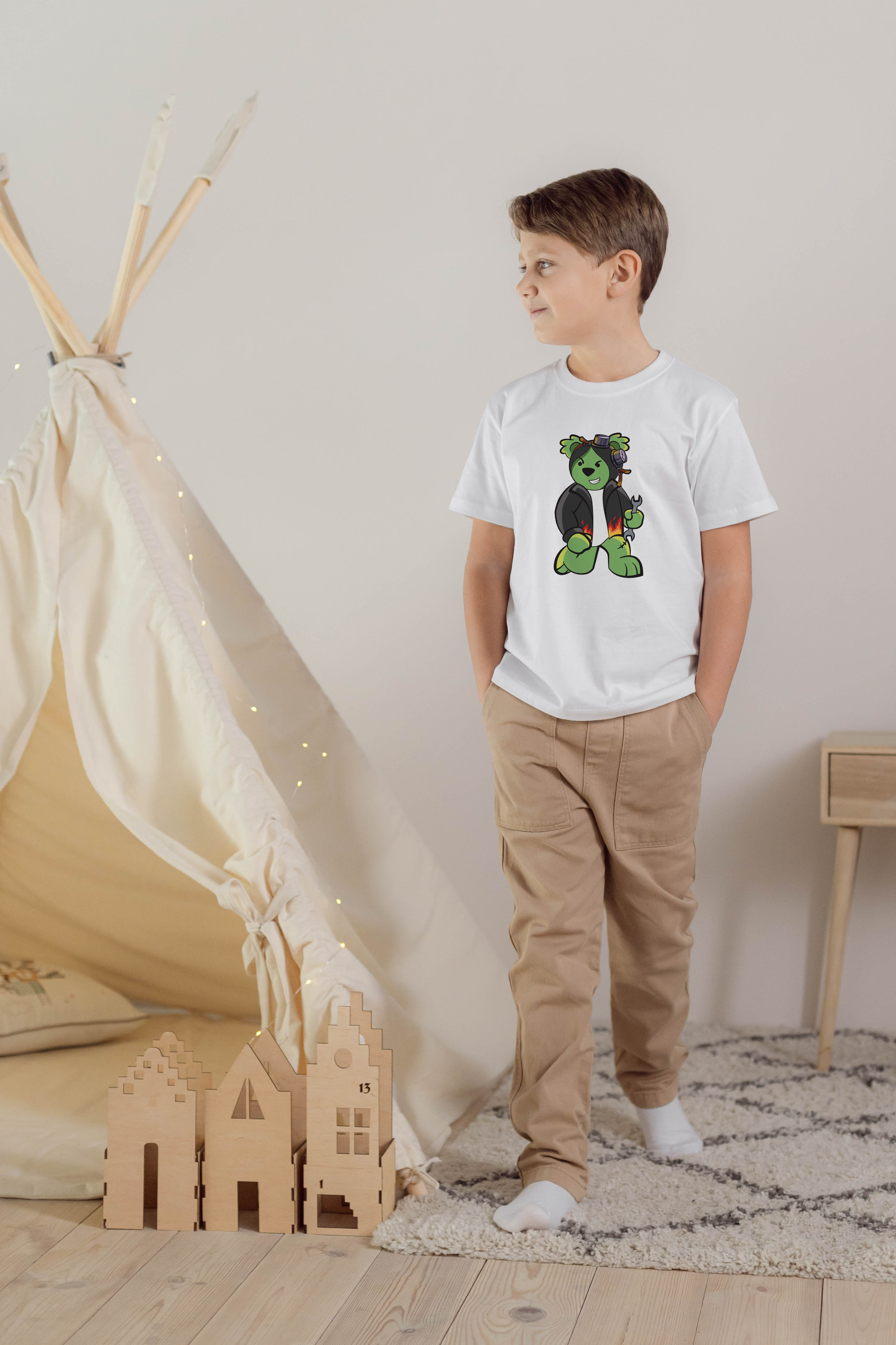 Misadventure Fred White Mischief T-Shirt