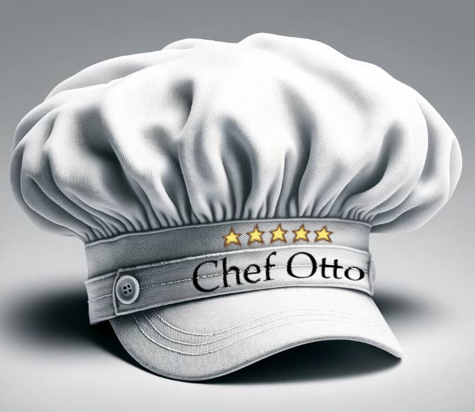 Chef Otto Small Newsboy Style Chef Hat