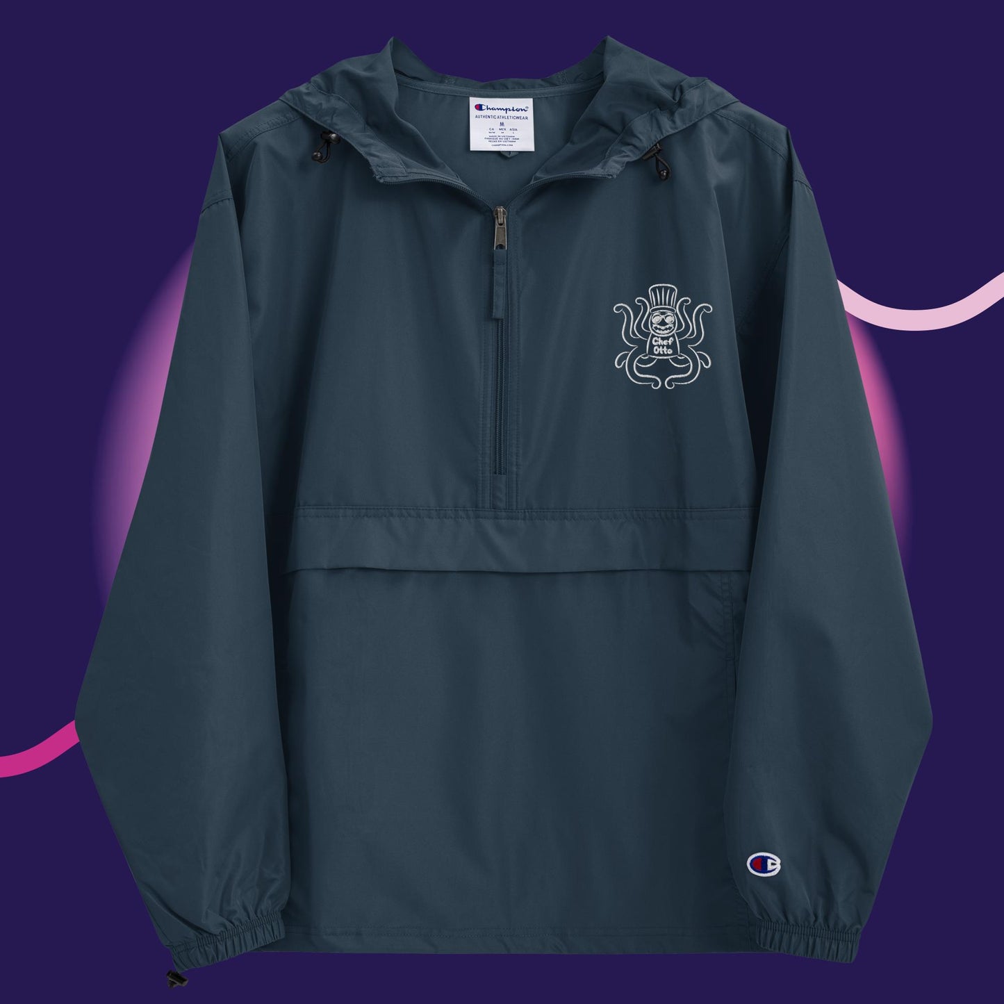 Chef Otto Embroidered Champion Packable Jacket