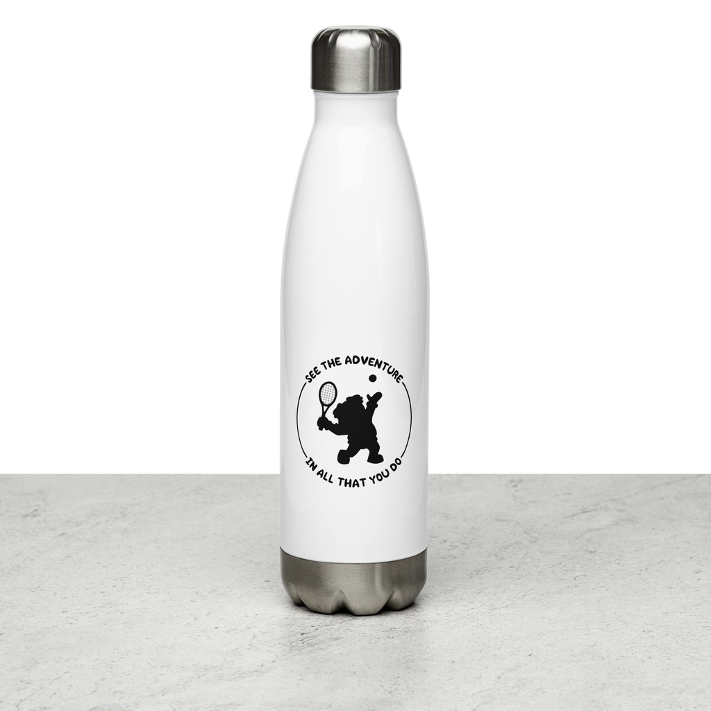 Stainless steel water bottle - Tennis Ted and A Gift That Gives Twice