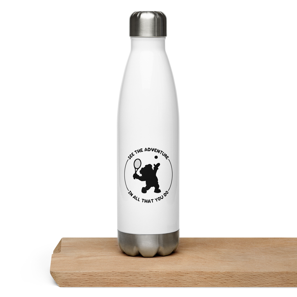 Stainless steel water bottle - Tennis Ted and A Gift That Gives Twice