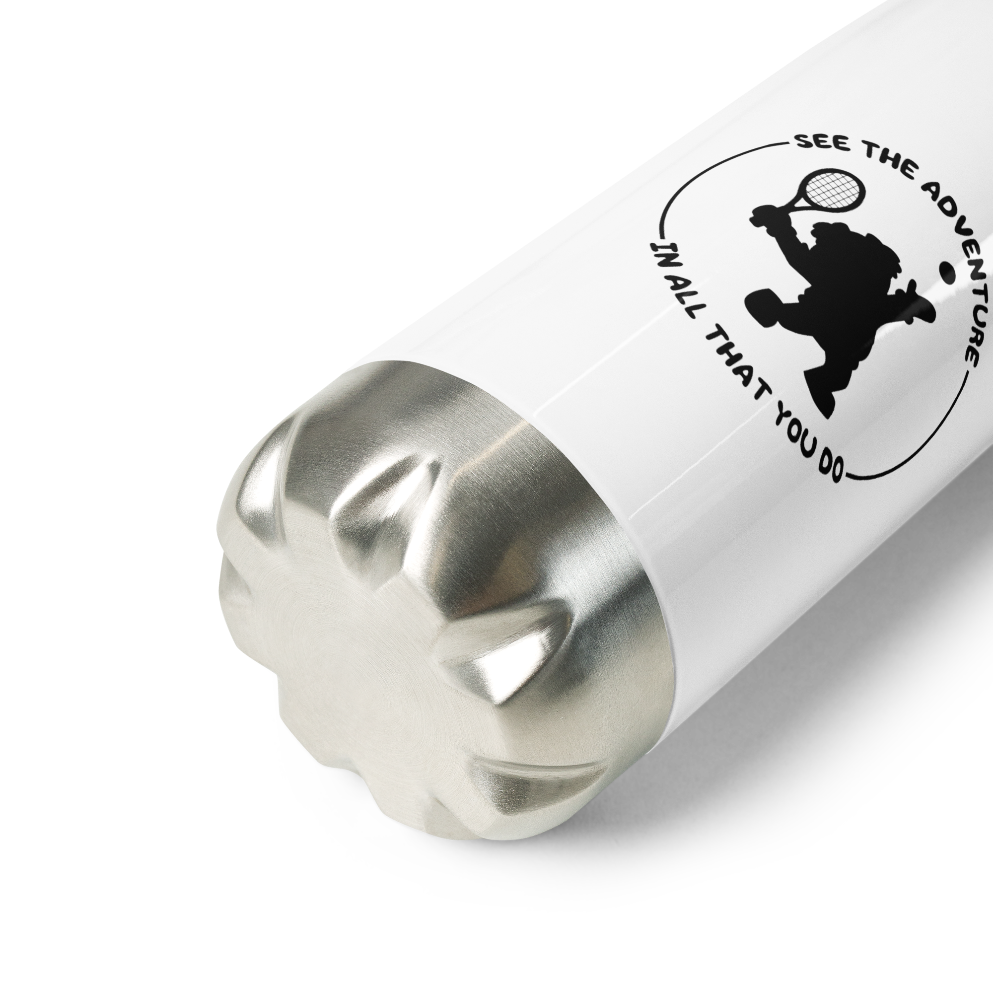 Stainless steel water bottle - Tennis Ted and A Gift That Gives Twice