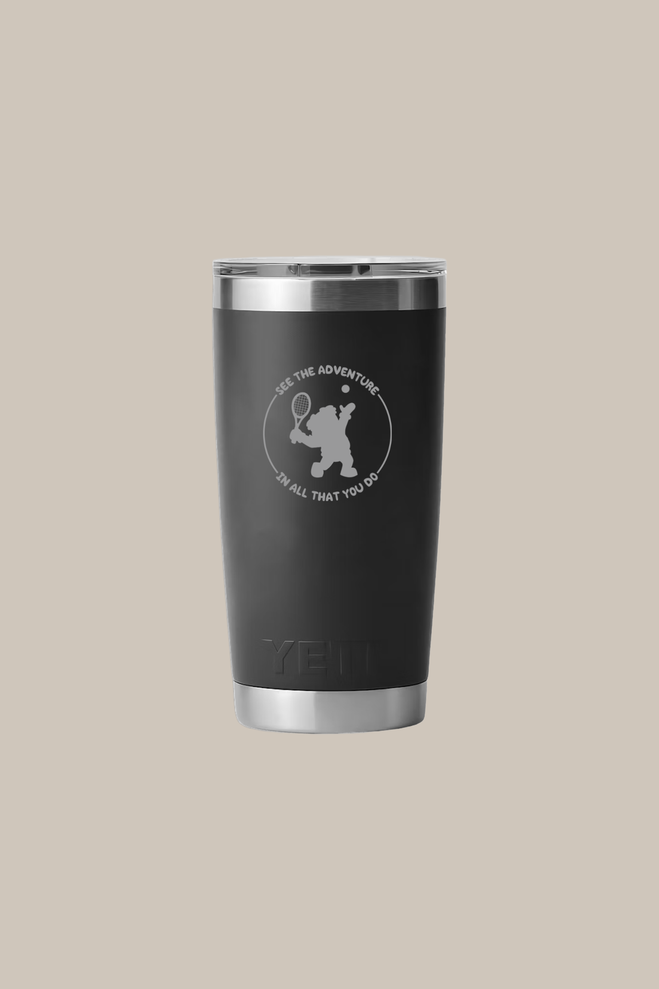 Adventure Ted Tennis YETI Insulated Tumbler with MagSlider Lid 20oz