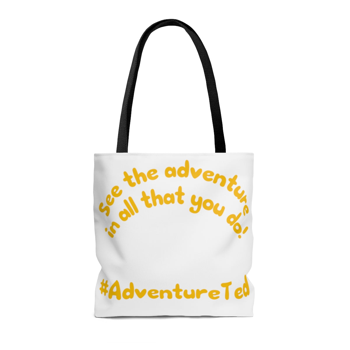 Adventure Ted Canvas Bag - White