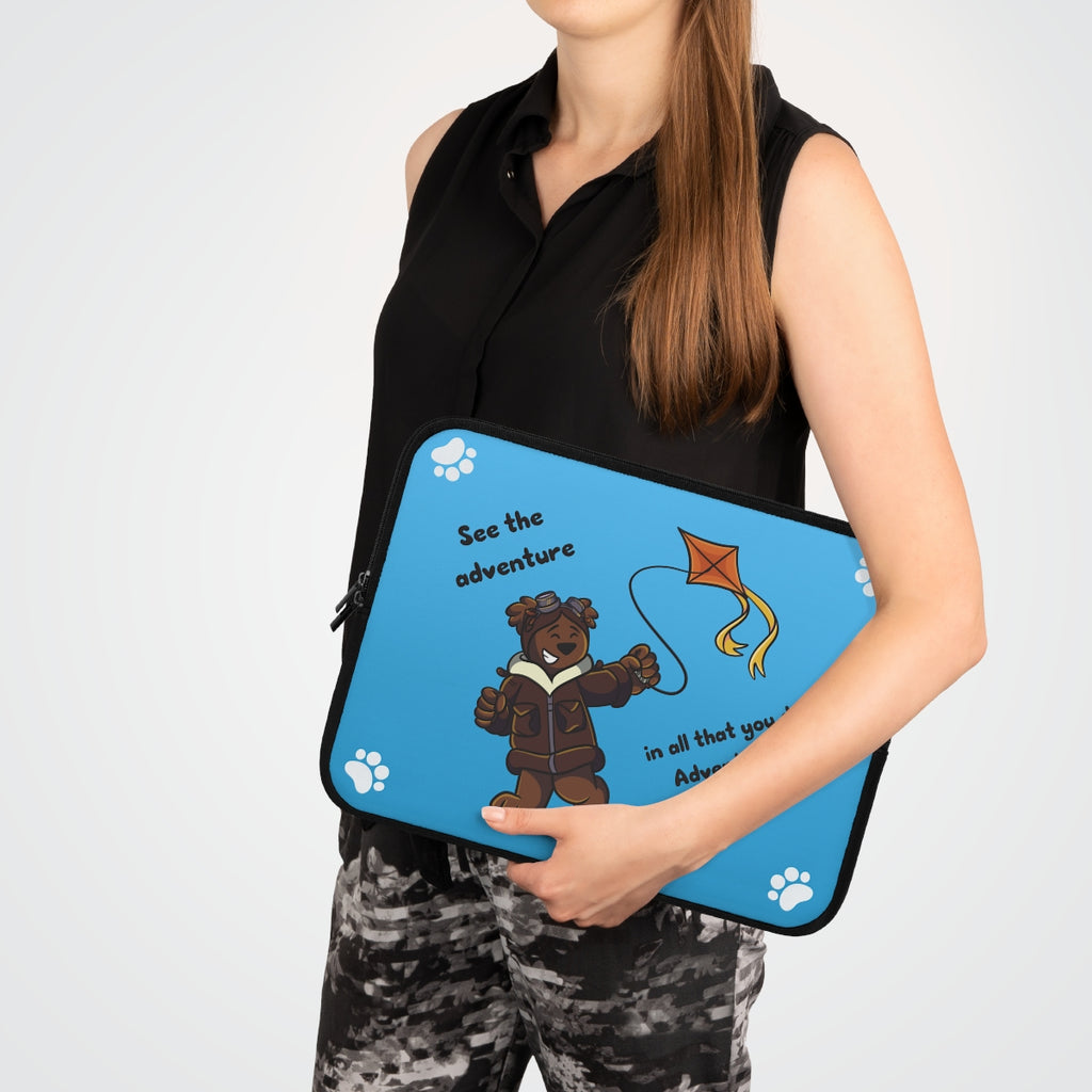 Adventure Ted Laptop Sleeve - Horizontal