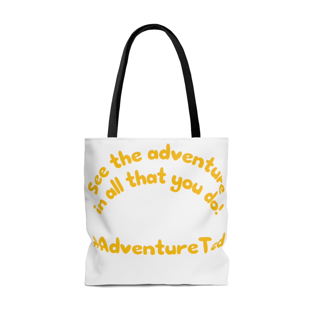 Adventure Ted Canvas Bag - White