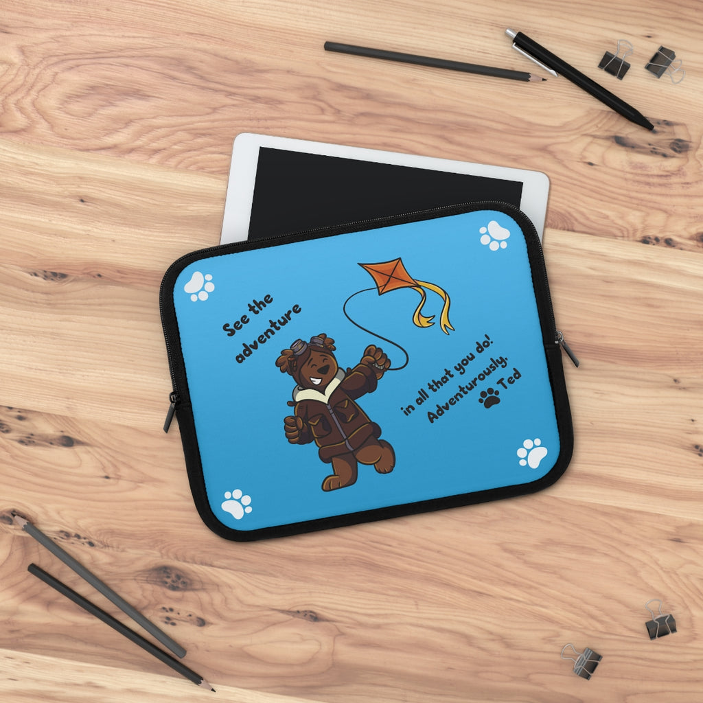 Adventure Ted Laptop Sleeve - Horizontal