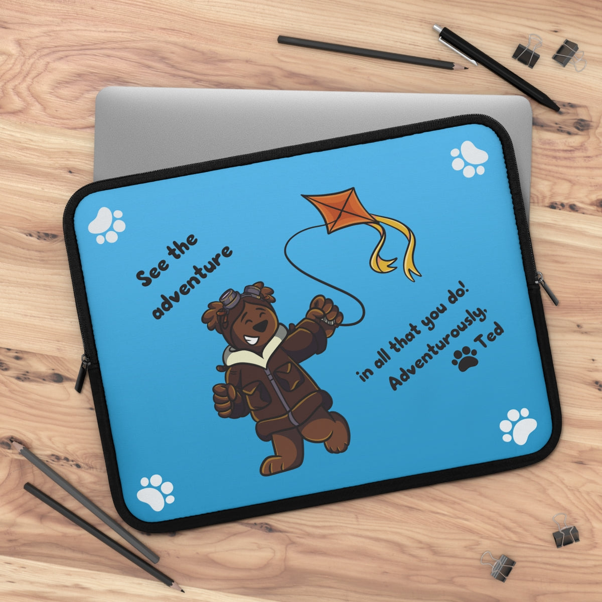 Adventure Ted Laptop Sleeve - Horizontal
